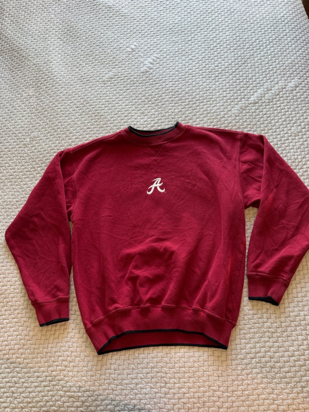Vintage Alabama “Bama” College Crewneck Sweatshirt Size M Red Oak Tag